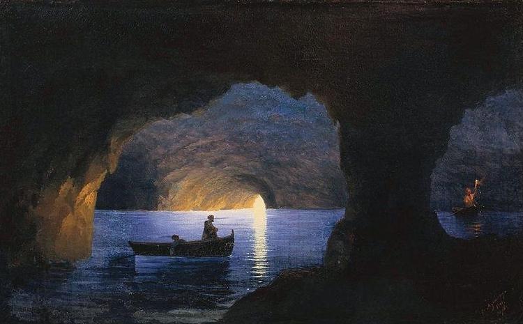 Ivan Aivazovsky Azure Grotto, Naples China oil painting art